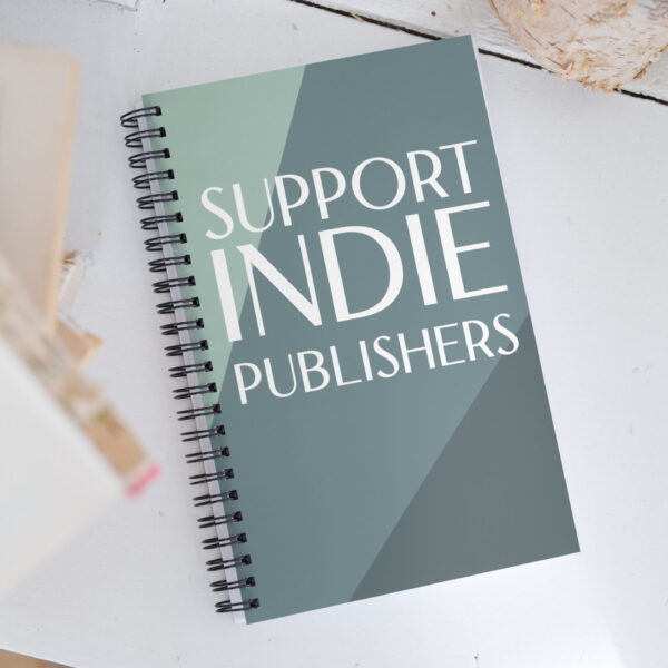 Support Indie Publishers teal spiral notebook - Image 2